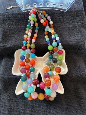 Plunder Colorful Multi-Strand Beaded Necklace